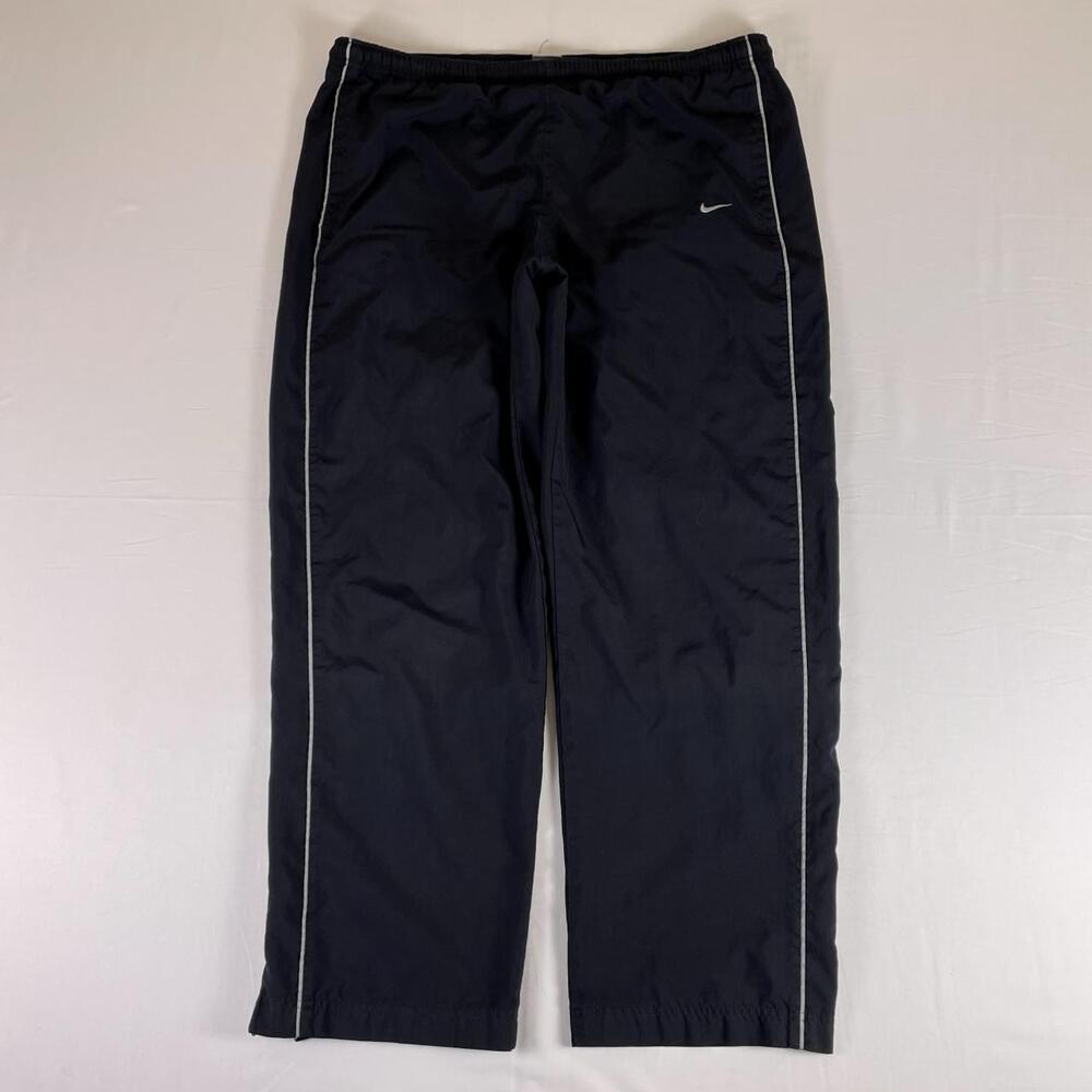 Nike Track Pants L Black Reflective Piping